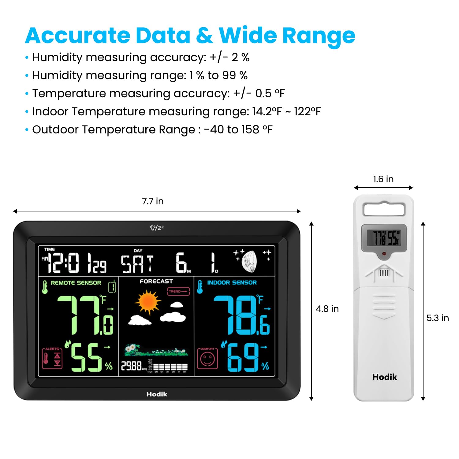 インテリア時計 jacob  weather station set Amazon.com: Weather Station Atomic Clock Indoor Outdoor